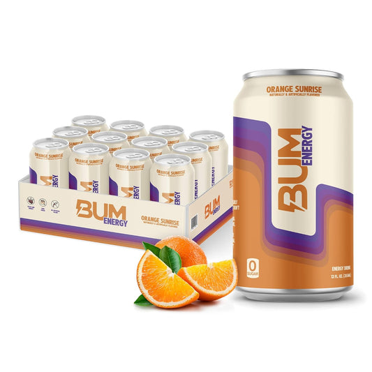 BUM Sugar-Free Energy Drink, Orange Sunrise